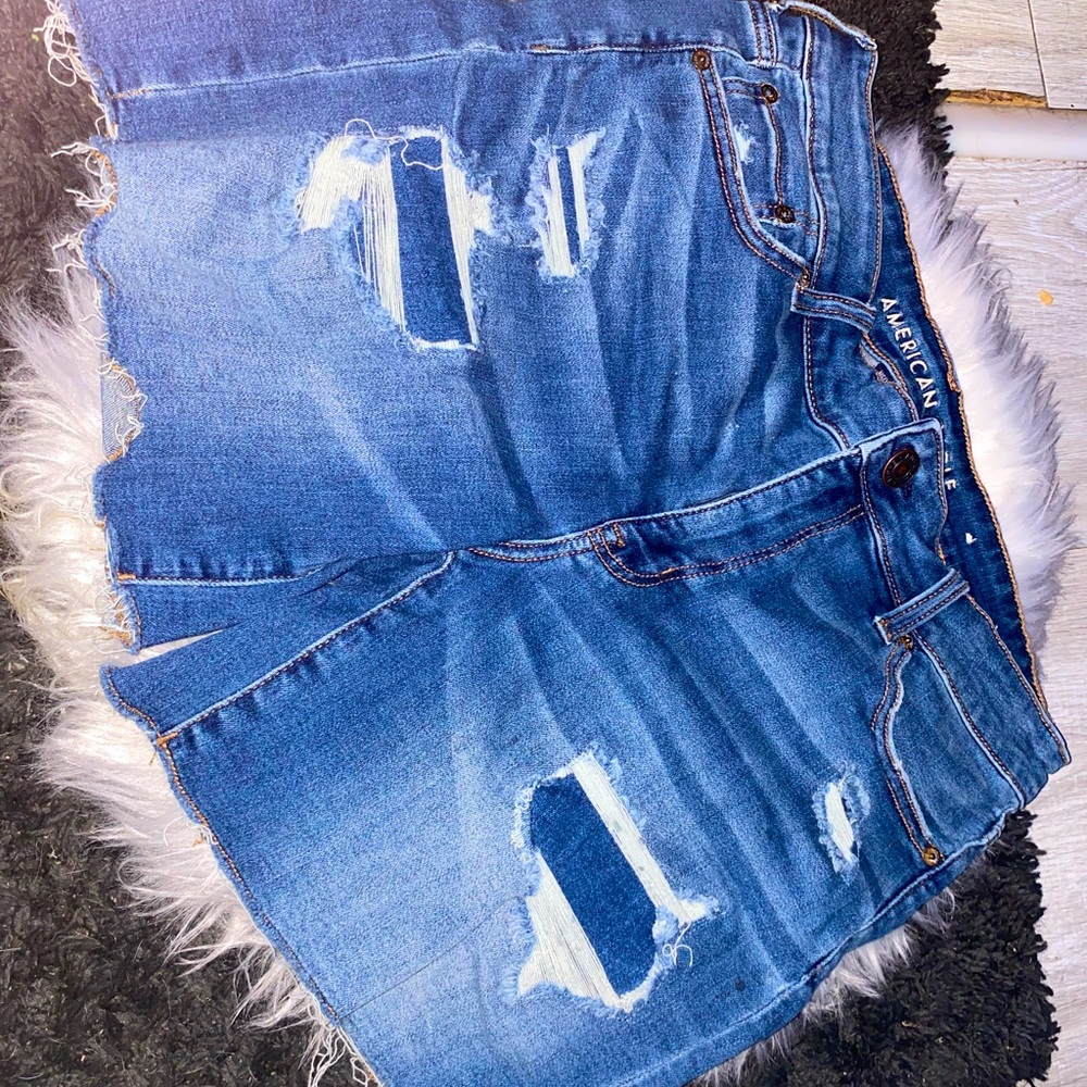 American eagle midi shorts